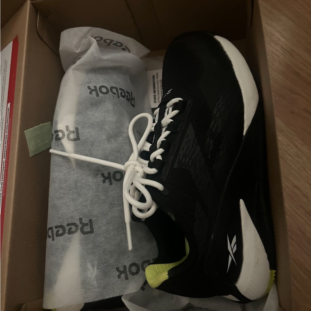 Reebok Black and White Athletic Shoes